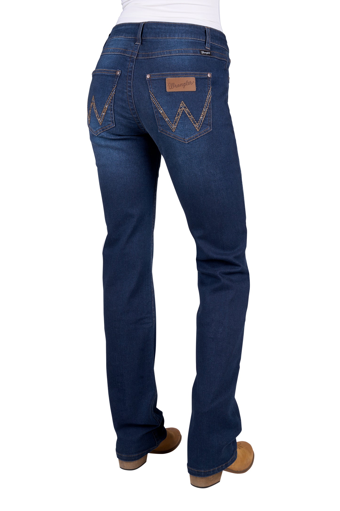 Wrangler Womens Tia Straight Jeans 34 Leg