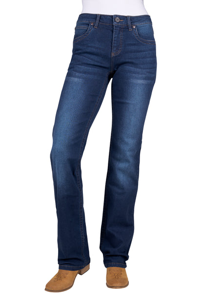 Wrangler Womens Tia Straight Jeans 34 Leg