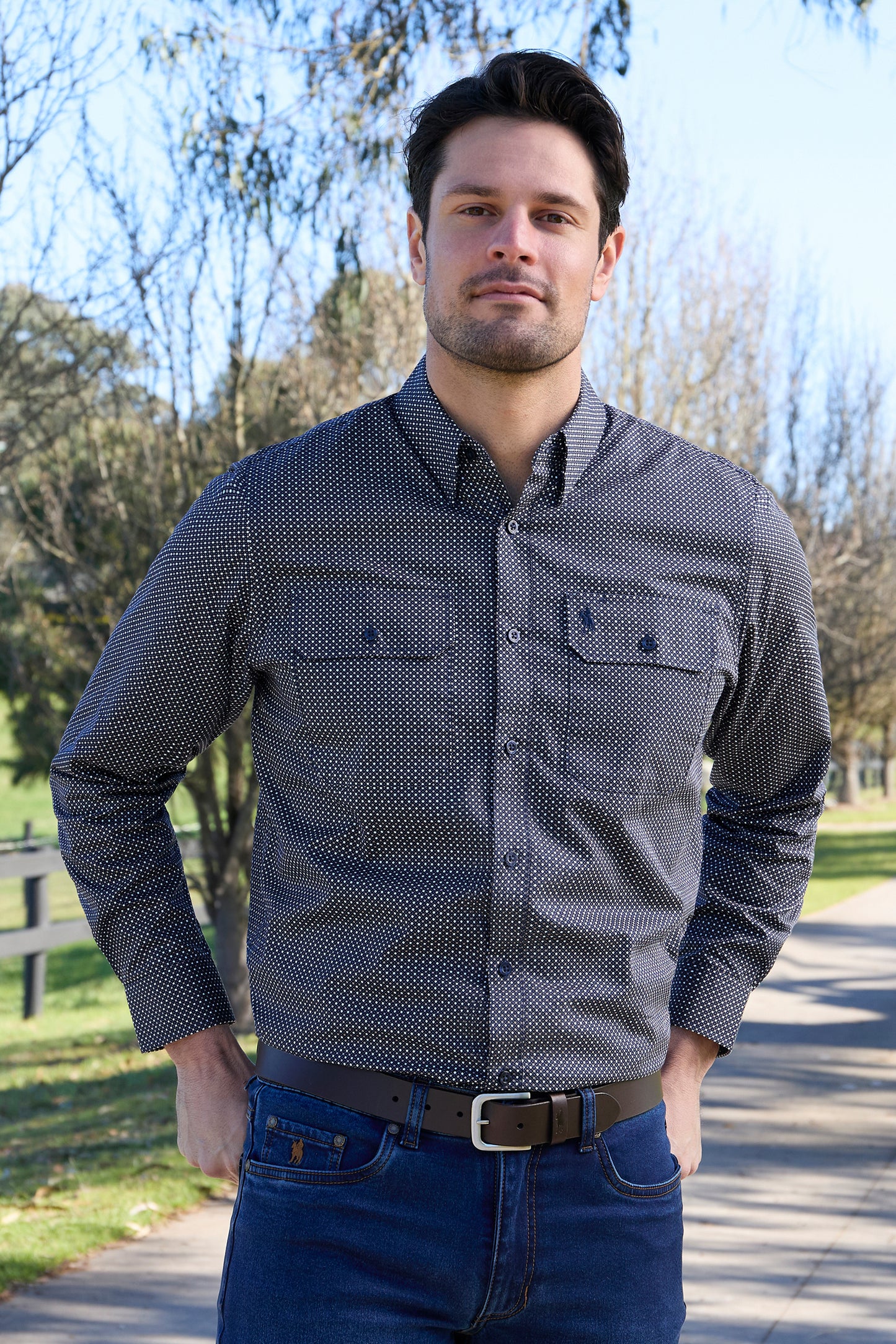 Thomas Cook Mens Arlo 2 Pocket Long Sleeve Shirt