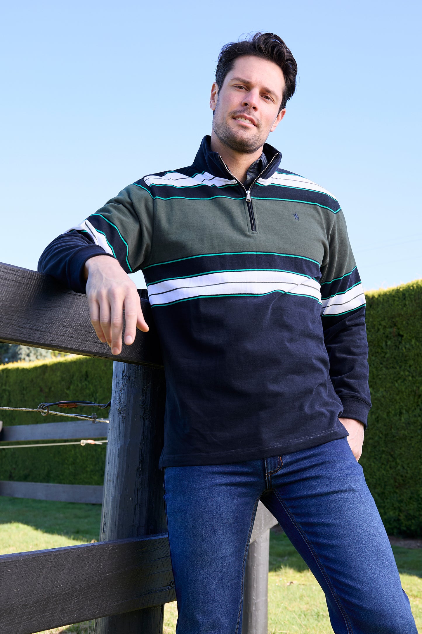 Thomas Cook Mens Lucas 1/4 Zip Rugby Jersey