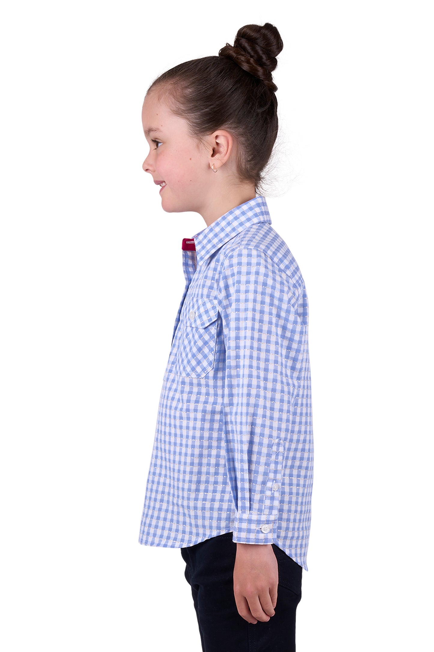 Hard Slog Kids Rux 1/2 Placket Long Sleeve Country Shirt