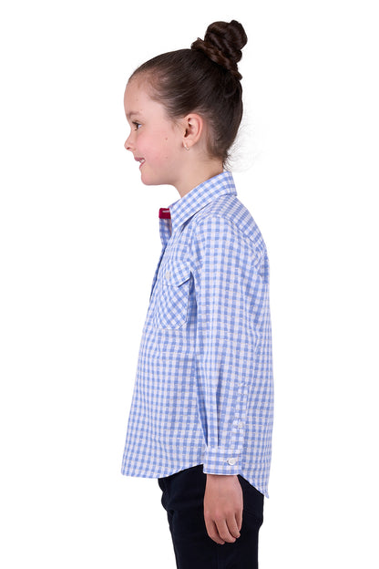 Hard Slog Kids Rux 1/2 Placket Long Sleeve Country Shirt