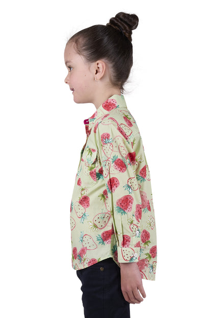 Hard Slog Kids Kimmy 1/2 Placket Long Sleeve Country Shirt