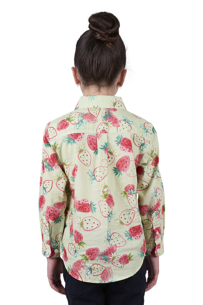 Hard Slog Kids Kimmy 1/2 Placket Long Sleeve Country Shirt