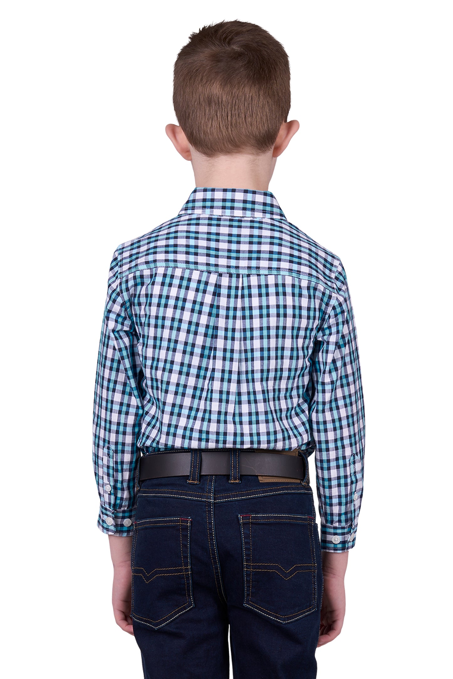 Hard Slog Kids Rui 1/2 Placket Long Sleeve Country Shirt
