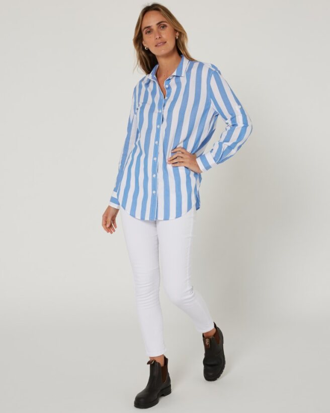 Pilbara Womens Jacquelin Classic Cotton Long Sleeve Shirt