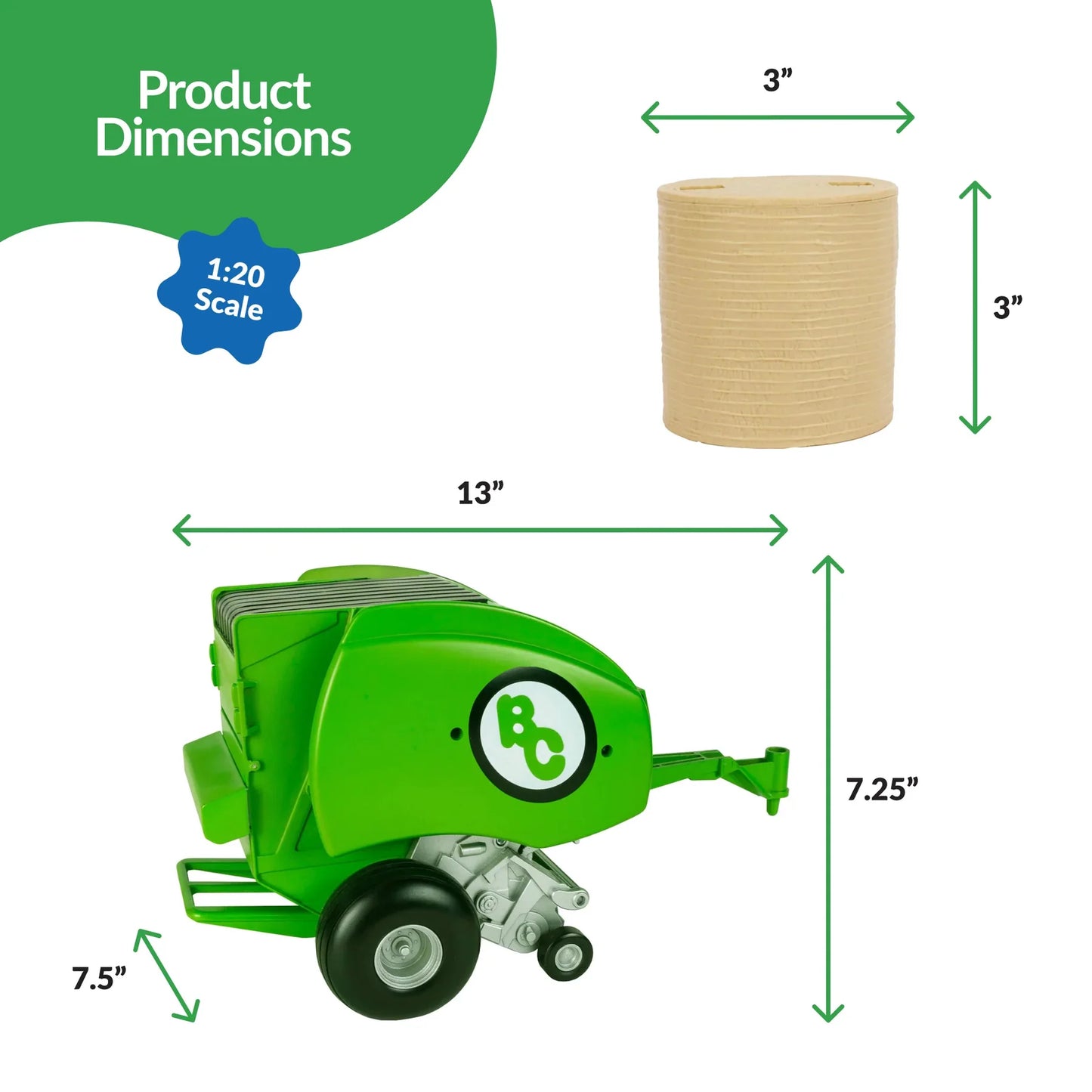 Big Country Toys Round Hay Baler