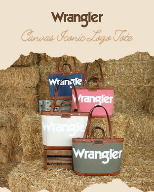 Wrangler Canvas Iconic Logo Tote Bag