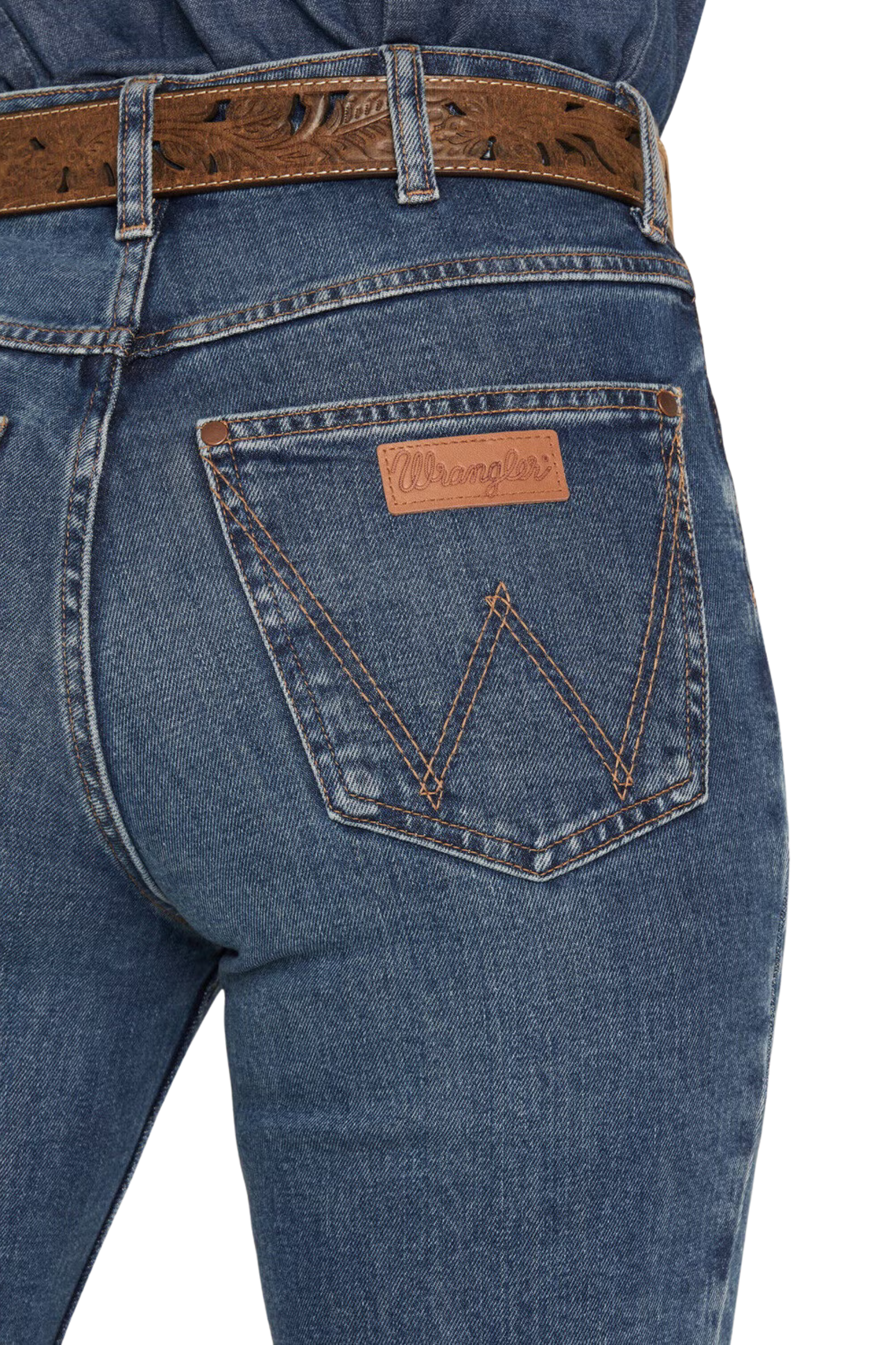 Wrangler Womens Rodeo High Rise Boot Cut 36 Inch Leg Jeans