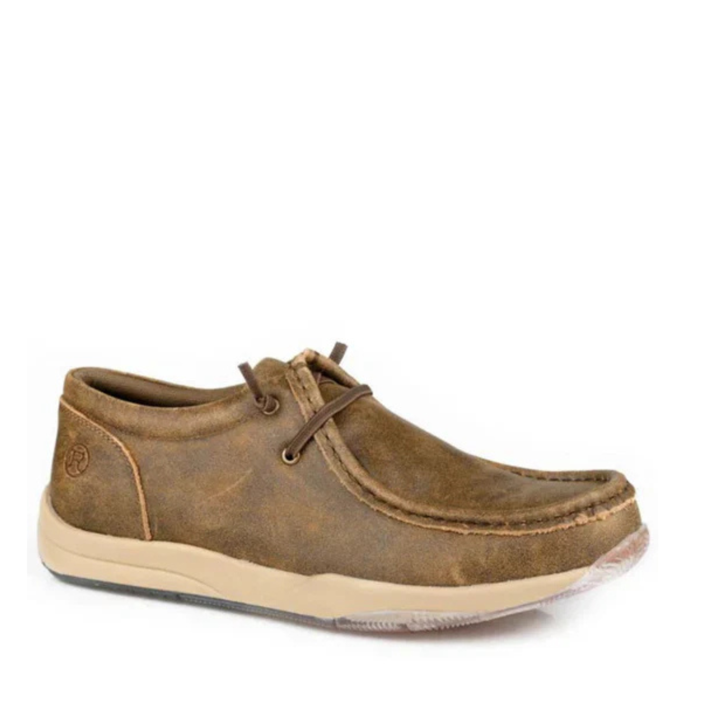 Roper Mens Clearcut Low Tan Leather Shoes