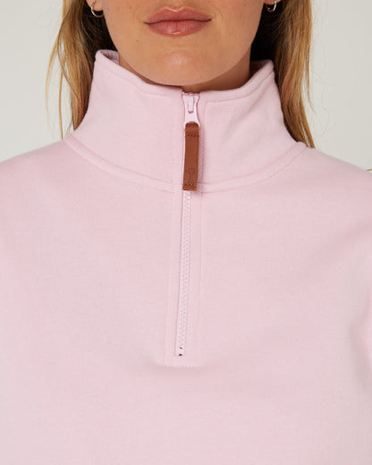 Pilbara Womens Zipper Closed Front Fleece Pullover Jumper
