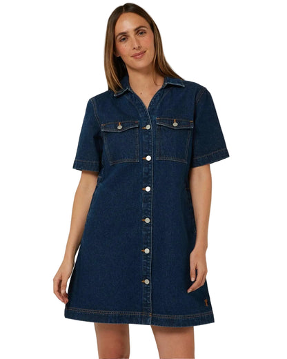 Pilbara Womens Josie Short Sleeve Denim Dress