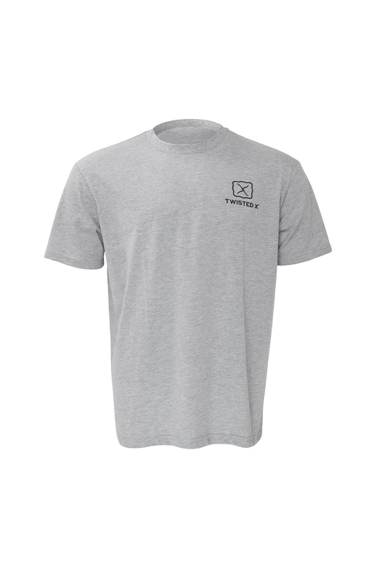 Twisted X Mens Grey Horse Short Sleeve Tee