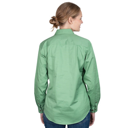 Just Country Womens Jahna Half Button Country Workshirt