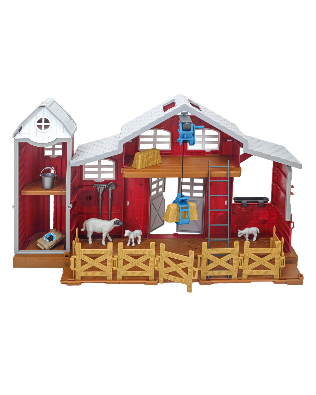 Big Country Toys 38 Piece Dairy Barn Playset