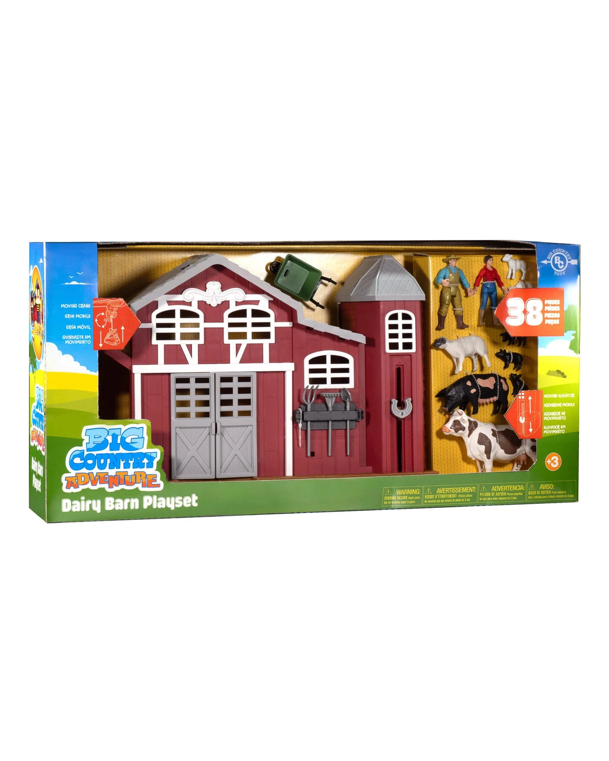 Big Country Toys 38 Piece Dairy Barn Playset