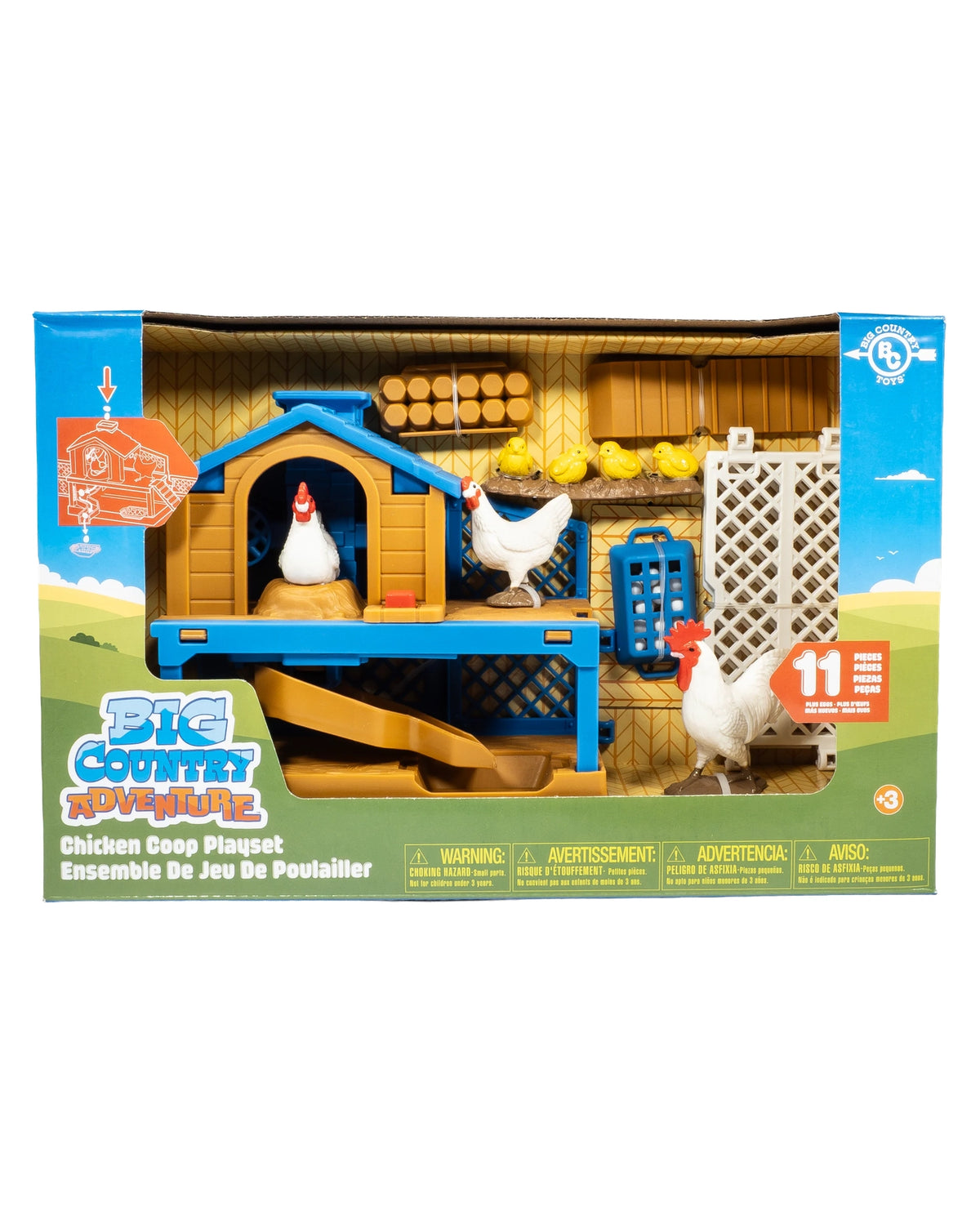 Big Coountry Toys 11 Piece Chicken Coop Playset