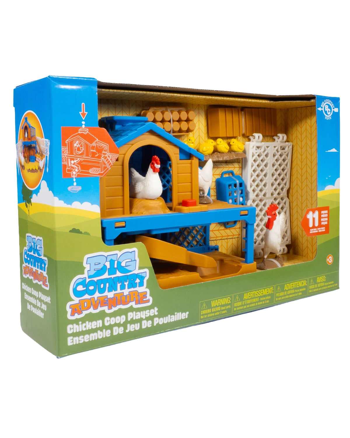 Big Coountry Toys 11 Piece Chicken Coop Playset