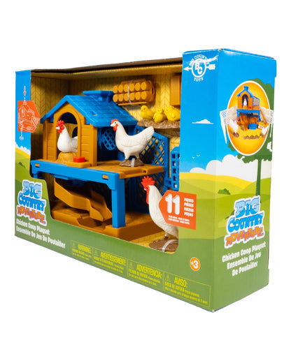 Big Coountry Toys 11 Piece Chicken Coop Playset
