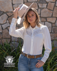 Pure Western Womens Monica Long Sleeve Shirt