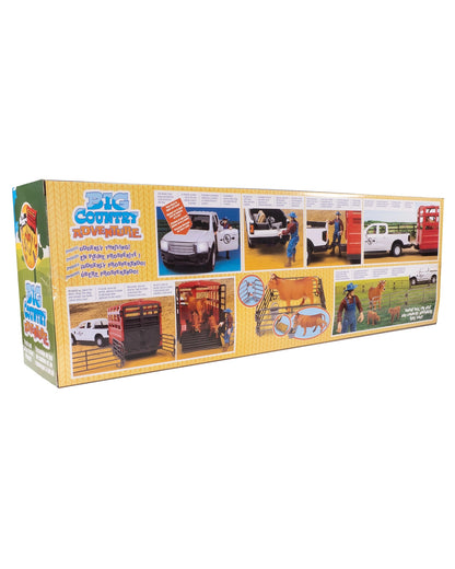 Big Country Toys 18 Piece Truck & Cattle Trailer Playset