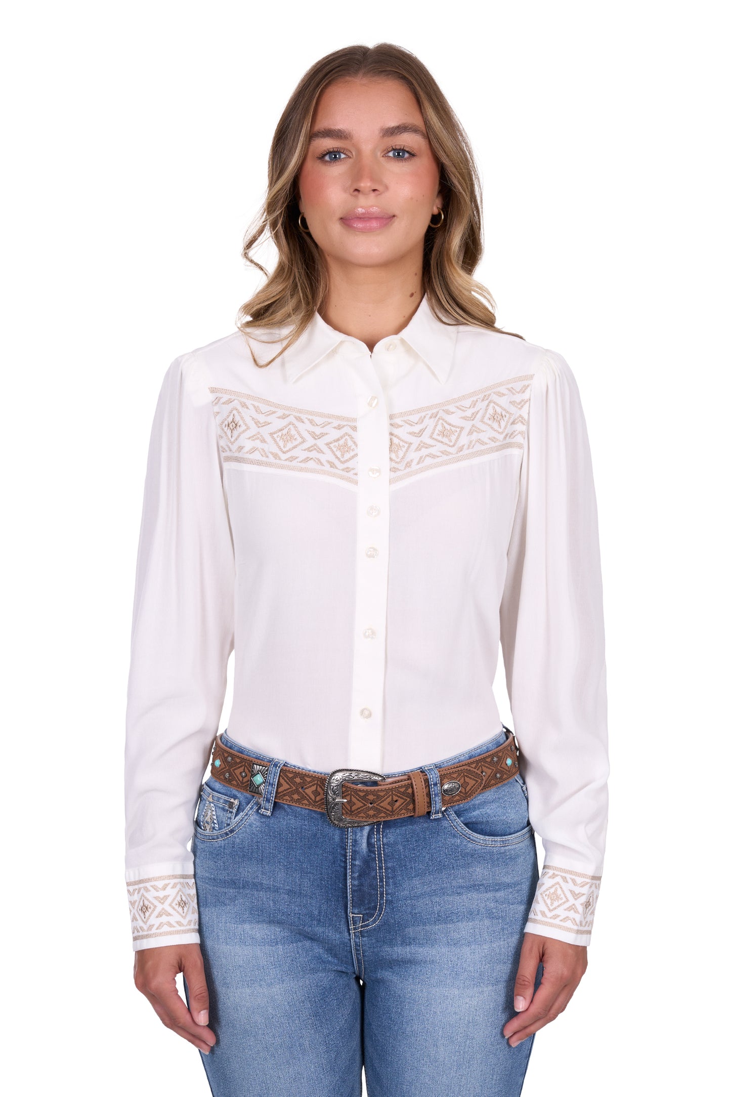 Pure Western Womens Monica Long Sleeve Shirt