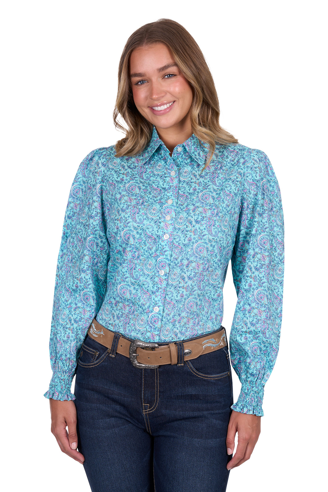 Pure Western Womens Riley Long Sleeve Shirt