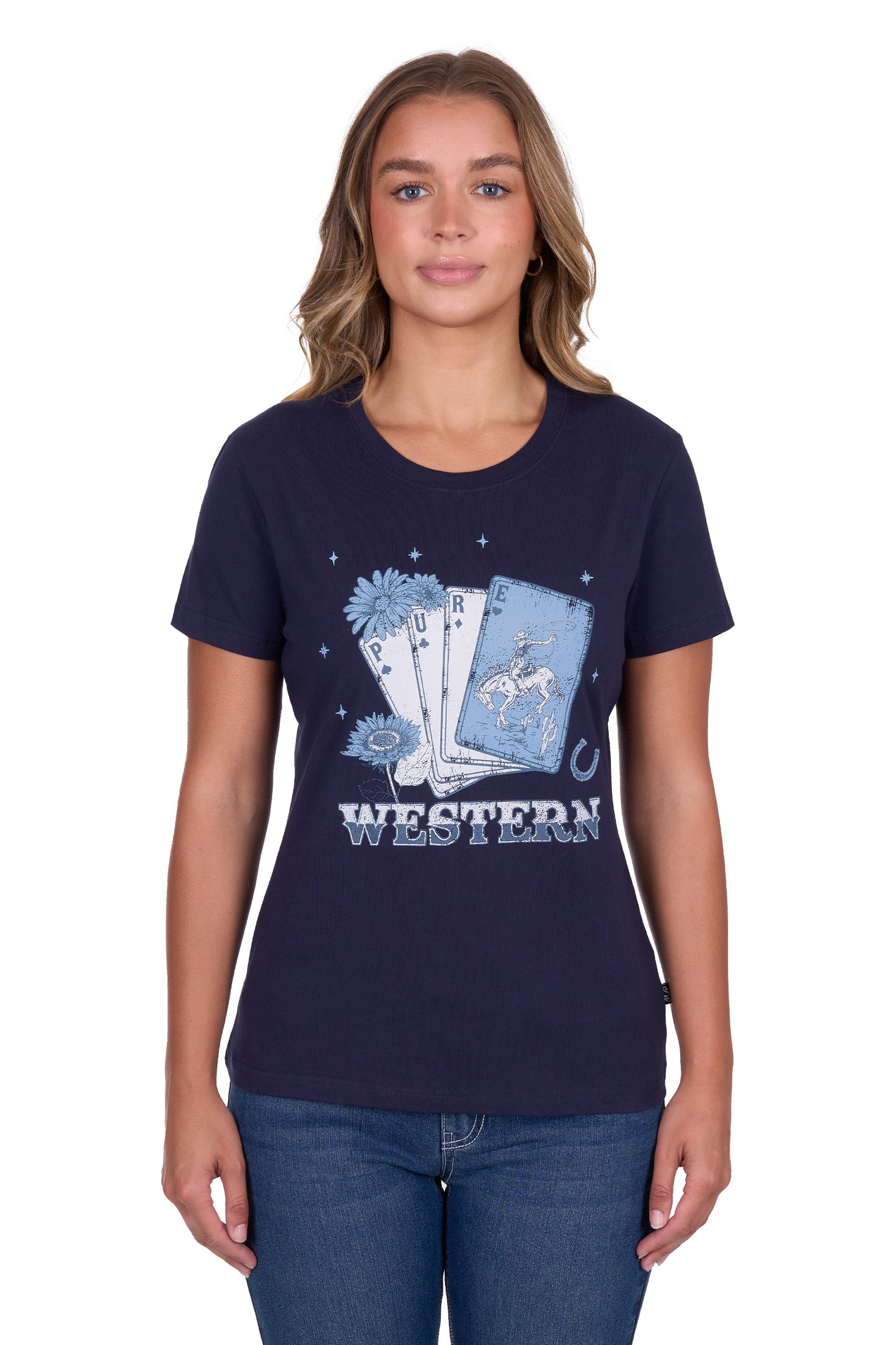 Pure Western Womens Sherry Short Sleeve Tee Shirt