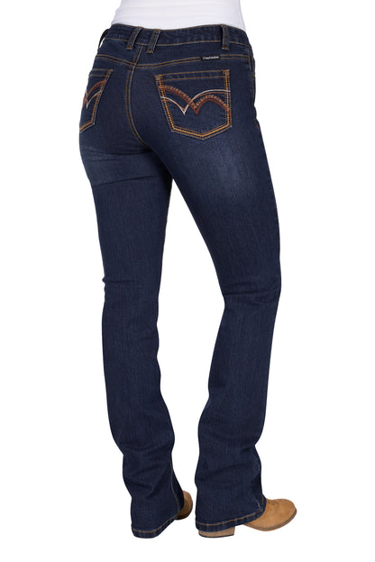 Pure Western Womens Sam Relaxed Rider Jeans 36 Inch Leg
