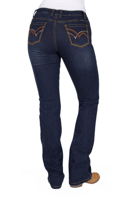 Pure Western Womens Sam Relaxed Rider Jeans 36 Inch Leg