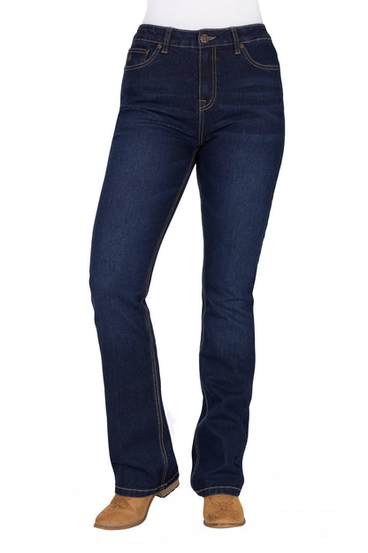 Pure Western Womens Ida Hi Rise Boot Cut Jeans 34 Inch Leg