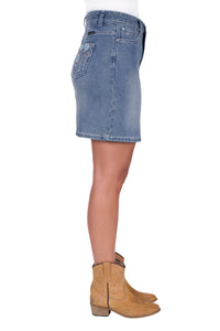 Pure Western Womens Bailey Denim Skirt