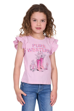 Pure Western Girls Pietta Short Sleeve Tee Shirt