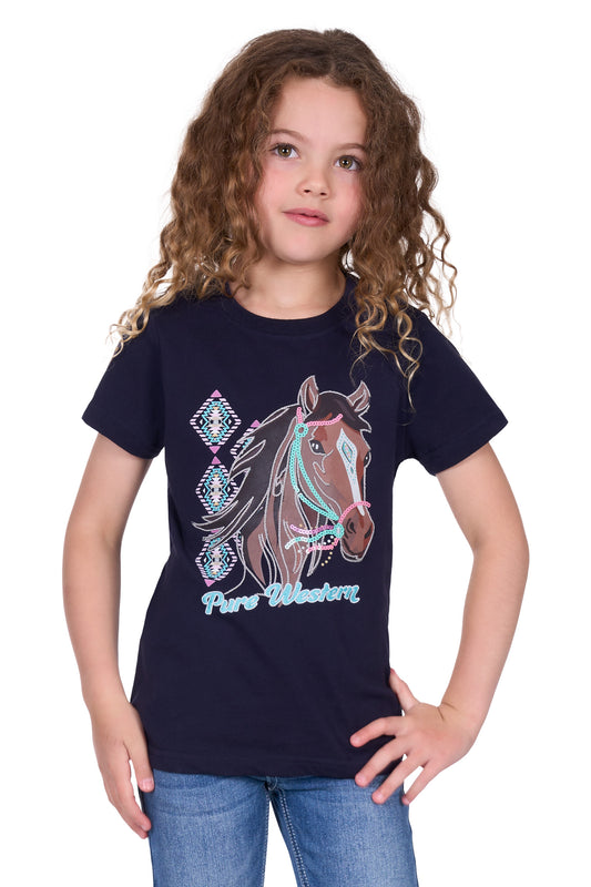 Pure Western Girls Ashlyn Short Sleeve Tee Shirt