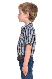Pure Western Boys Peter Short Sleeve Shirt