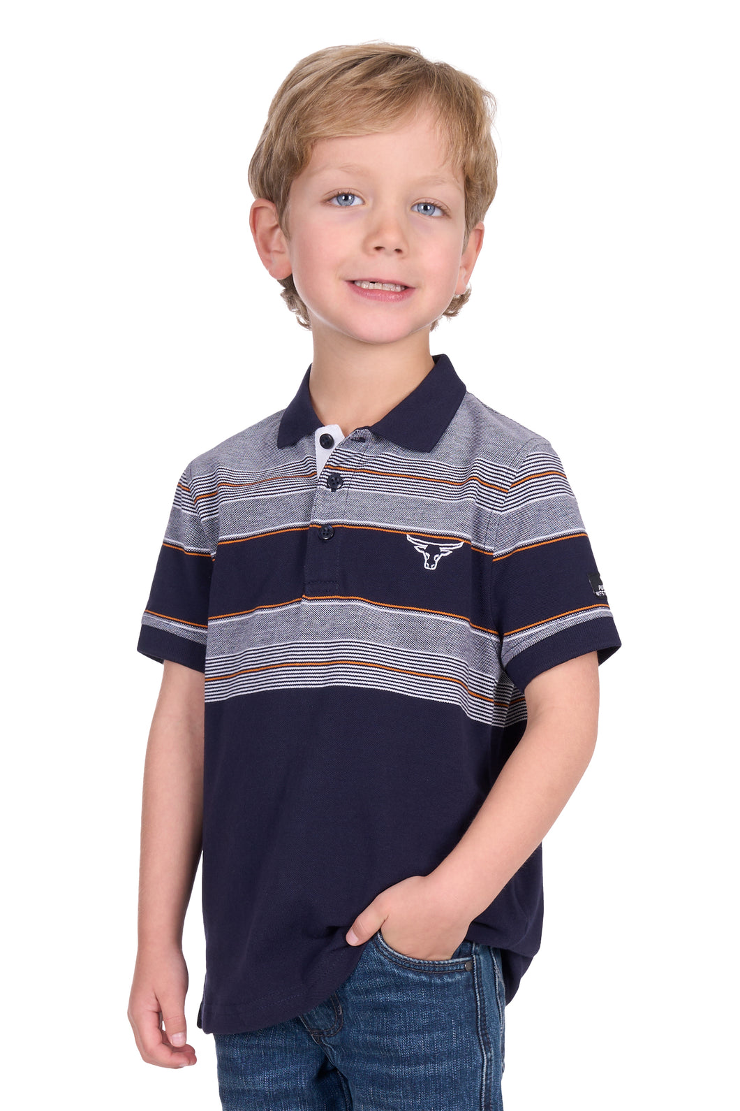 Pure Western Boys Brad Short Sleeve Polo