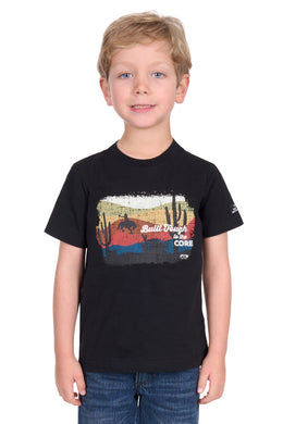 Pure Western Boys Terry Short Sleeve Tee Shirt