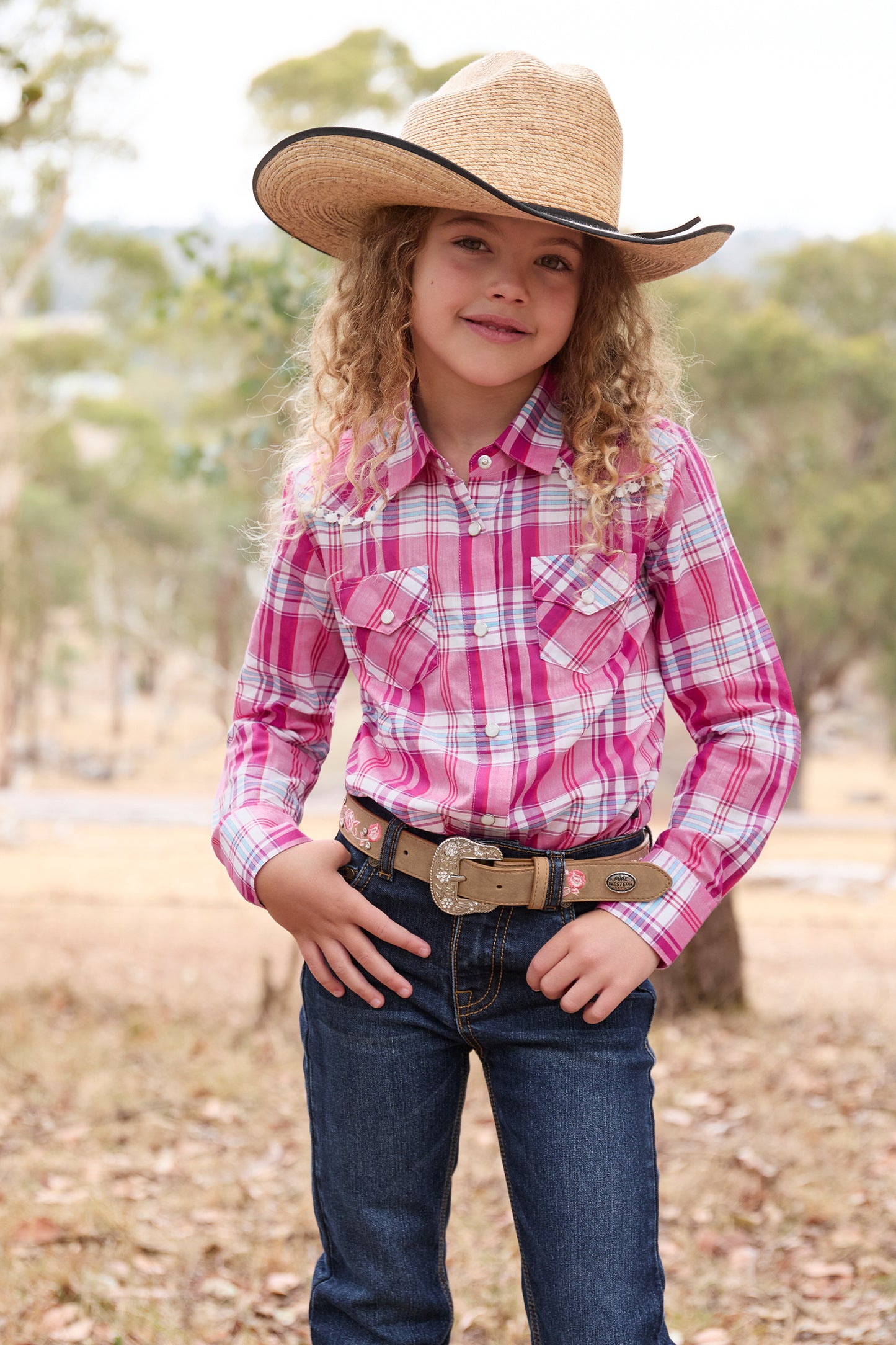 Pure Western Girls Leni Long Sleeve Country Shirt