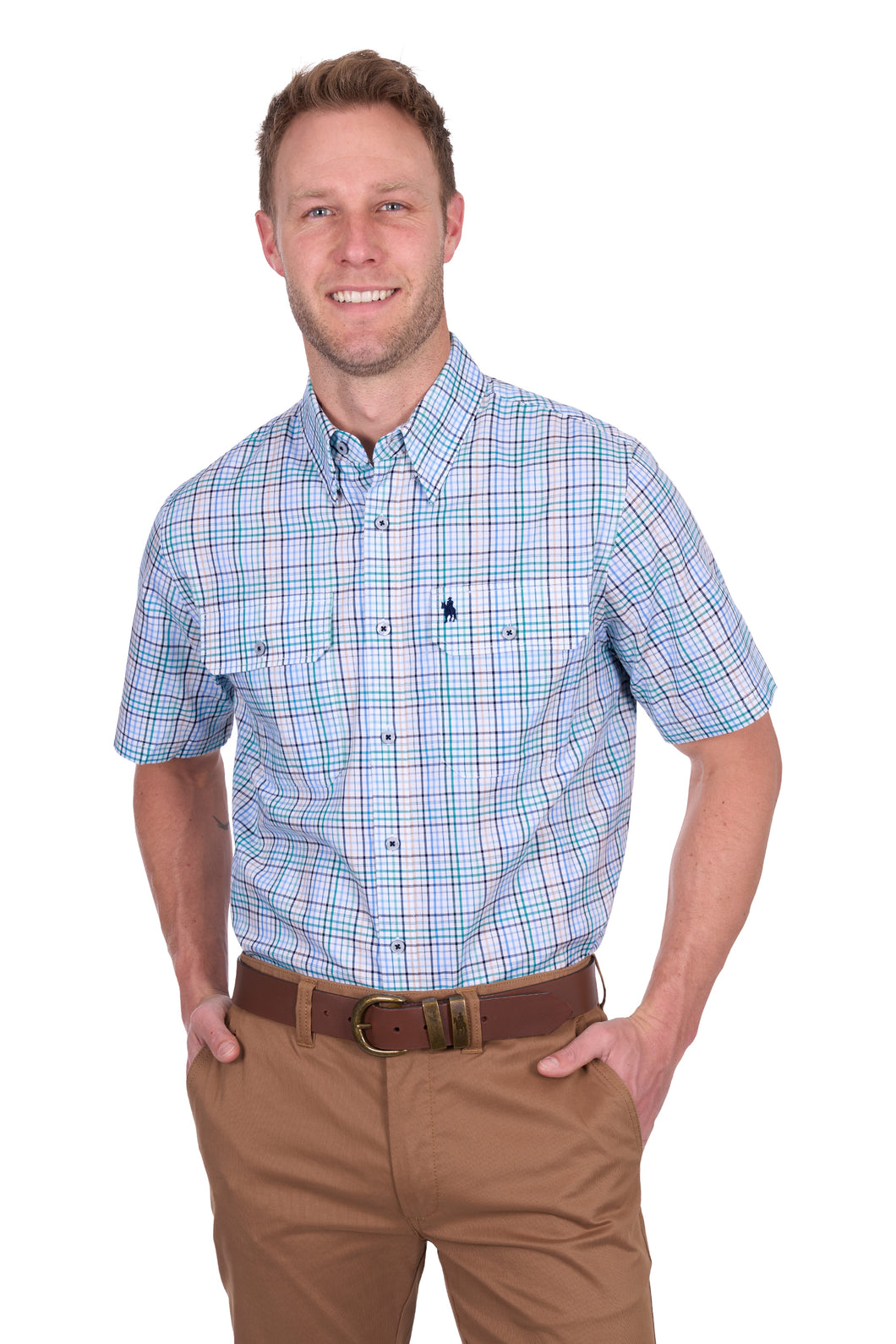 Thomas Cook Mens Matt 2 Pocket Short Sleeve Shirt