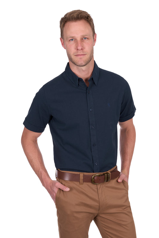 Thomas Cook Mens Roger Linen Short Sleeve Shirt
