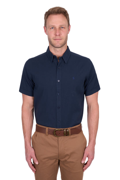 Thomas Cook Mens Roger Linen Short Sleeve Shirt