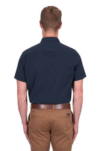 Thomas Cook Mens Roger Linen Short Sleeve Shirt