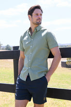 Load image into Gallery viewer, Thomas Cook Mens TC Linen Short Sleeve Shirt