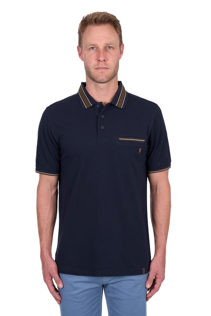 Thomas Cook Mens Ben Tailored 1 Pocket Short Sleeve Polo