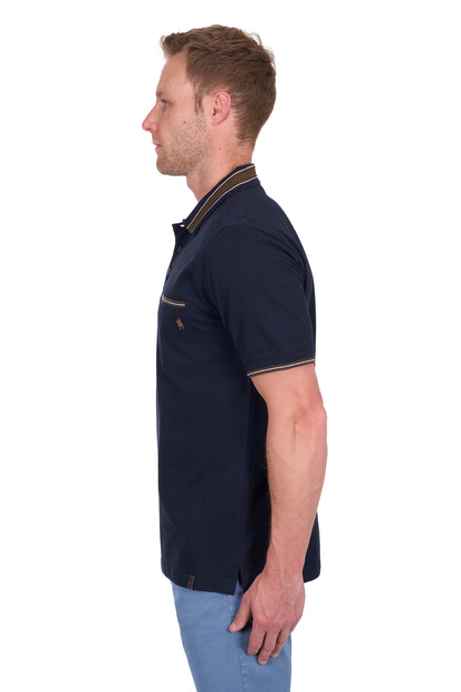 Thomas Cook Mens Ben Tailored 1 Pocket Short Sleeve Polo