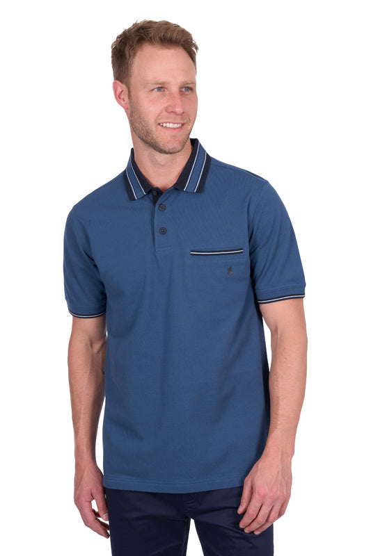 Thomas Cook Mens Ben Tailored 1 Pocket Short Sleeve Polo