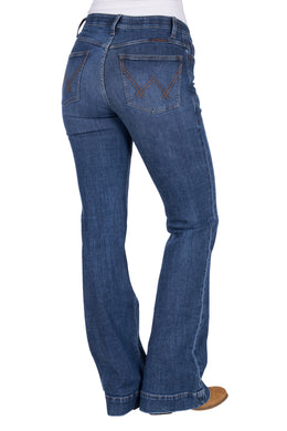 Wrangler Womens Luna Jeans Willow 34 Inch Leg
