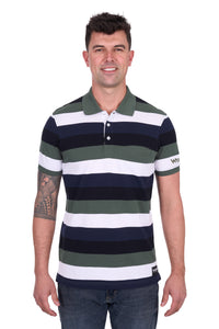Wrangler Mens Alan 1 Pocket Short Sleeve Polo
