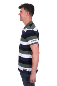 Wrangler Mens Alan 1 Pocket Short Sleeve Polo