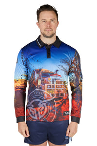 Bullzye Mens Road Train Long Sleeve Fishing Shirt